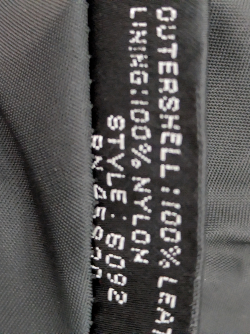 Vintage Black Leather Cropped Jacket Women’s L Fitted Waist Textured Button Fron - Picture 9 of 10